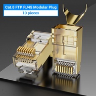 Vention RJ45 Connector Cat8 RJ45 8P8C Modular Ethernet Cable Cat 8 FTP Head Plug Gold Plated RJ45 Cr
