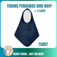 TS007 - TUDUNG PENGAWAS BIRU GELAP (2LAPIS)