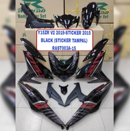 Body Cover Set Rapido Y15ZR V1 V2 Yamaha STICKER TAMPAL Red Blue Purple Black Ysuku Accessories Motor Y15 Coverset Hitam Biru Merah Purple