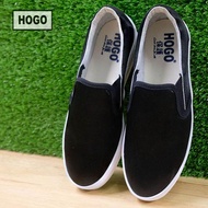 [ส่งเร็วพิเศษ!] HOGO รองเท้าผ้าใบ รองเท้าผ้าใบผู้หญิง Slipon นิ่มสุดๆ กันลื่น ทนทาน คู่เดียวเอาอยู่ 