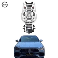 w212 to w213 body kit For Mercedes Benz W212 E class to 2023 W213 E63 AMG car bumper Headlights tail