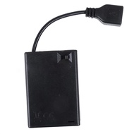 3XAA Battery Case with Cover and Switch Connected to USB Female Connector USB Female Socket Battery 