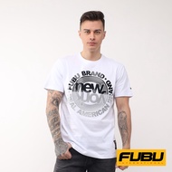 Fubu T-shirt Round Neck Muscle Fit FBT01B-2806 White Casual printed tshirt Clothes For Men And Women
