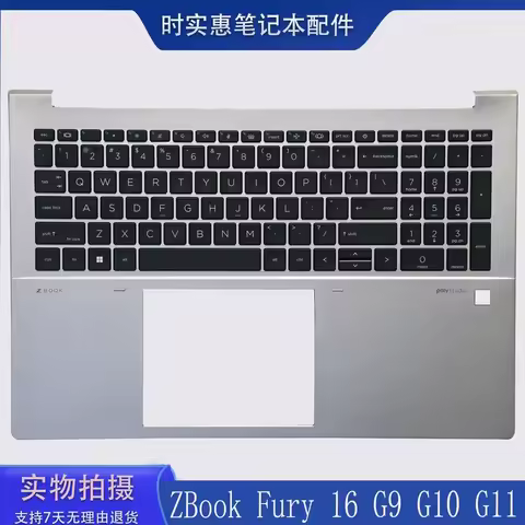 For HP ZBook Fury 16 G9 G10 US Keyboard with Palm Rest Replacement Part N19204-001