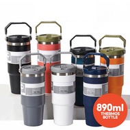 Stainless Steel Handheld Thermos Bottle Insulated Vacuum Tumbler Hot &Cold Thermos Cup Mug Water Bot