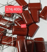 10pcs kapasitor milar 274J 400v 274 J 400 volt 400v mylat cbb 274J