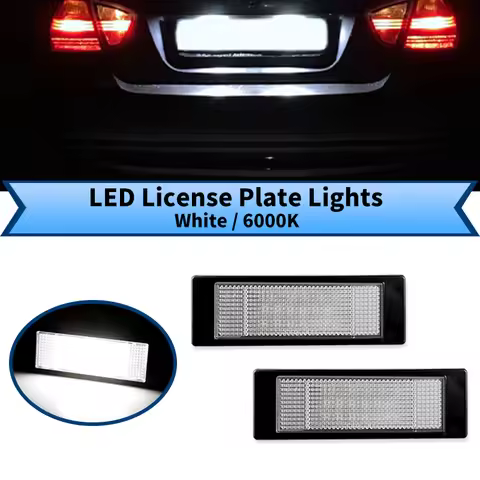2PCS LED License Plate Light for BMW 1 Series E63 E64 E81 E87 E85 E86 F21 F06 F12 F13 E85 E86 Z4 E89