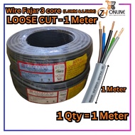 【Loose Cut/1 Meter】 3 Core Flexible Cable 70/0076, 40/0076 PVC Wire 100% Pure Full Copper