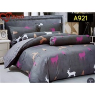 Cadar queen cadar king grey kelabu rusa comforter 6 in 1 queen bedsheet king bedsheet