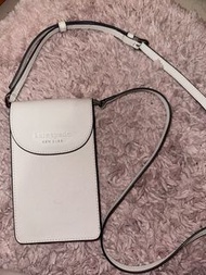 Kate Spade 白色手機斜孭袋
