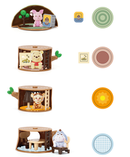 Miniso 名創優品 迪士尼小熊維尼 100 週年系列樹屋盲盒 [隨機發送一個]