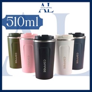 🔷ATAS🔷510ML Insulated Tumbler Coffee Mug Vacuum Insulated Coffee Thermos Cup Stainless Steel Travel 