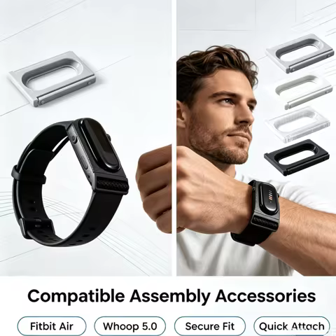 for Google Fitbit Air + Whoop 5.0 Plastic Mod Support Frame Combo Accessories Creative Watch Modifie