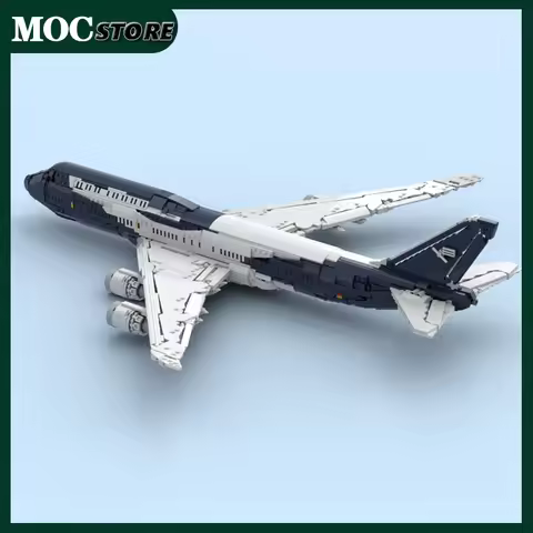 3190pcs MOC Lufthansa Boeing 747-8I Plane Model Modular Building Block Gift DIY Assembling Brick Toy