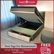 Arran Storage + Drawers Bed Frame | Bedroom Furniture