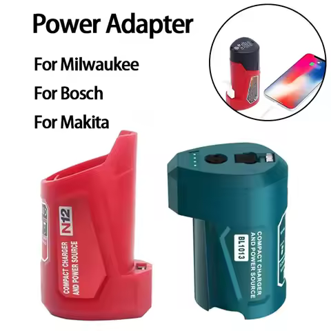 For Makita 10.8V 12V with USB Type-C DC Battery Adapter for Makita 10.8V Battery BL1013 BL1014 Charg