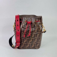 FENDI Mon Tresor 經典老花撞色水桶包 大號