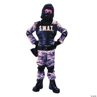 เด็กชุด SWAT เด็กผู้ชายชุดเครื่องแต่งกายวันฮาโลวีน2021เทศกาลปูริมเด็กคอสเพลย์