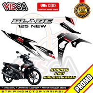 Striping Blade New 125 Variasi - Stiker Honda Blade 125 New Desain Petronas