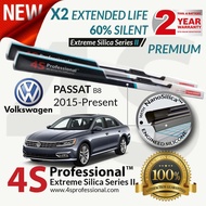 Volkswagen Passat 2005-Present 4S Professional™ Extreme Silica Series II Wiper Silicone Blades (1 pa