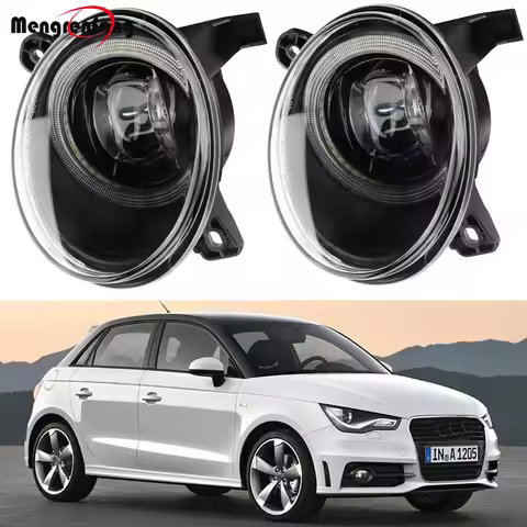 2 Pcs 30W Car LED Fog Light + Angel Eye DRL Daytime Driving Lamp H11 8000LM For Audi A1 (8X) 2010 20