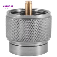 Camping Stove Adapter 1LB Propane Small Tank Input and a Lindal Valve EN417 Output Outdoor Cylinder 