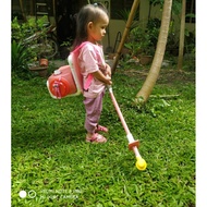 Mesin rumput mainan / mesin rumput bateri / cutting grass toy pinky version for your little girl