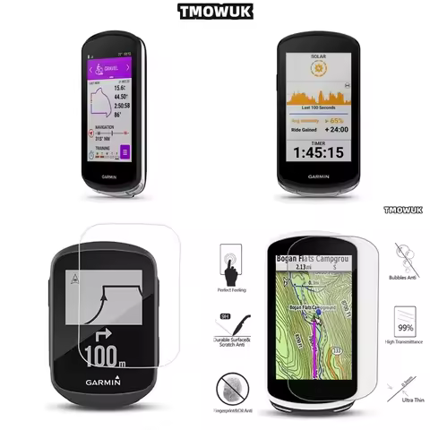 For Garmin 1040 Edge 520 130 Explore2: UV Protective Screen Cover, Prevents Sun Damage.
