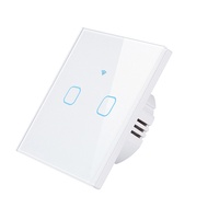 Tuya Smart Home Light Switch 2 Gang 1 way, for Google Home Assistant and Alexa