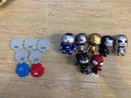 Hottoys cos baby Marvel Ironman /Spider-Man /black panther 盲抽公仔
