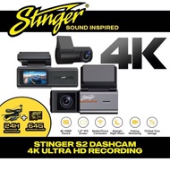 STINGER S2 DASHCAM 4K ULTRA HD RECORDING WIFI DUAL-CHANNEL 4K FRONT+1080P REAR