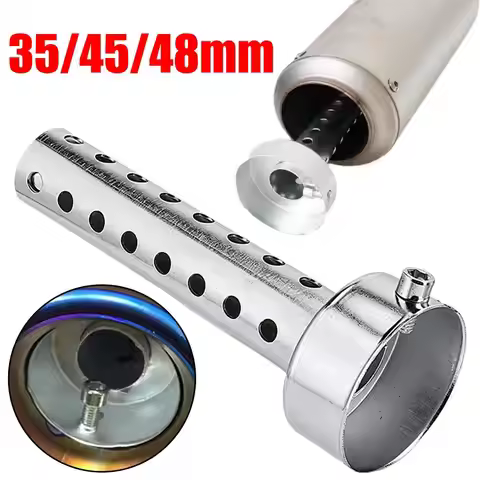 Universal Motorcycle Exhaust DB Killer Adjustable Sound Reducer Silencer Baffle Insert 35/45/48mm Mu