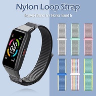 Lightweight Nylon Loop Strap for Huawei Band 6 Watchband Sport Breathable Band for Honor Band 6
