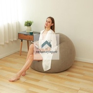 Beanbag Oval Bean Bag Kursi Santai Kursi Sofa Tiup Malas Kursi Kursi Panjang PVC Menebal Tatami Bean