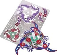 Spin Gear 3D Metal Top Metal Top Frame Self-acting Metal Plate Craft Puzzle Type 4