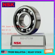 NSK JAPAN B22-27 C3 CRANKSHAFT WAVE125 CONVERT TO EX5 22x52x15mm DEEP GROOVE BALL BEARING crank shaf