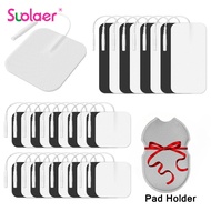 Suolaer TENS Unit Replacement Pads, Multiple Sizes TENS Unit Self-Adhesive Pads with Pad Holder
