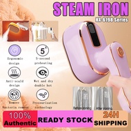 🔥🔥HX-6198 steam iron Mini 1200W Handheld Portable Rotatable household travel steamer iron seterika w