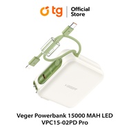 พาวเวอร์แบงค์ VEGER 15000 mAh VPC15-02PD Pro (สินค้ารับประกัน1ปี) By TG