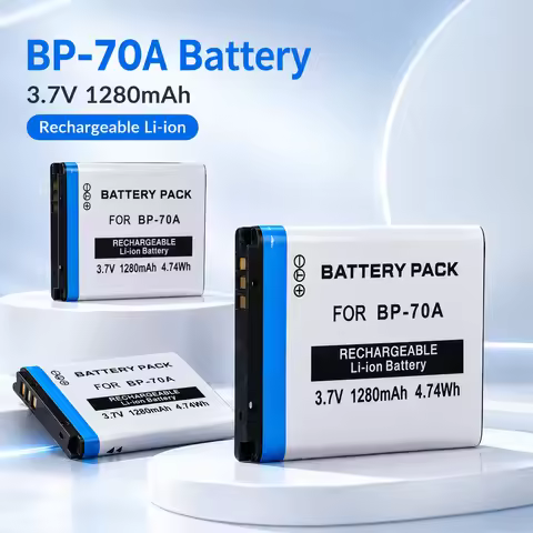 Digital Camera Li-ion Battery BP-70A 1280mAh For Samsung AQ100 ES65 ES67 ES70 ES71 ES73 ES74 IA-BP70