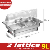 Chafing Dish Buffet Buffet with Adjustable Temperature Control Warmer Food Warmer Buffet Servers 3 P