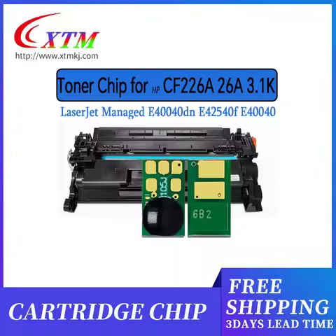 10X 26A CF226X CF226A Toner chip for HP Pro MFP M426dw M426fdw M426fdn M402dn M402n M402d M402dw pri