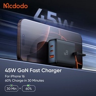 Mcdodo 45W 3 port GaN Charger (45W Samsung Super Fast Charging 2.0)