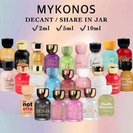 DECANT | MYKONOS EDP Eau Extrait De Parfum Aphrodite Dark Secret Intimate Affair Baby Love Zora Senj