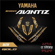 YAMAHA EGO AVANTIZ 125 | MOTOR STICKER STRIPE BATIK DESIGN CUSTOM BODY STICKER
