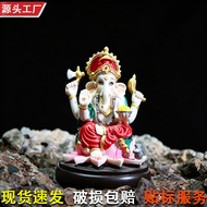 Indian Elephant God Ornaments Garniza Buddha Statue Resin Crafts Elephant Trunk God Zen Ornaments 5.