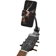 Pemegang Telefon Gitar, Pemegang Telefon Gitar Fleksibel dengan Klip Pemasangan Kamera, Pemegang Tel