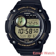 leather watch ❈(In Stock )Casio CPA-100D-1AVDF Prayer Alarm~;