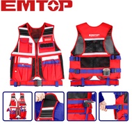 EMTOP เสื้อกั๊ก เสื้อใส่เครื่องมือช่าง รุ่น ETVT1701 (Tool Vest) เสื้อเครื่องมือ เสื้อช่าง