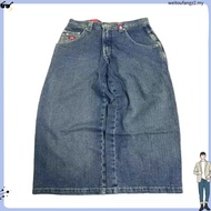 wide leg jeans baggy jeans men y2k y2k jeans E-commerce Y2K Harajuku Loose Jeans Men JNCO Retro Hip-